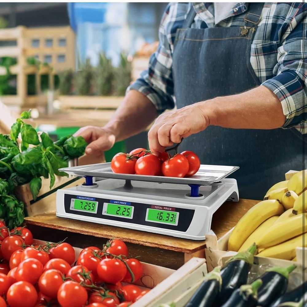 Commercial Food Scale 88lb/40kg Digital Price Computing Deli Market Weighing - Picture 7 of 9